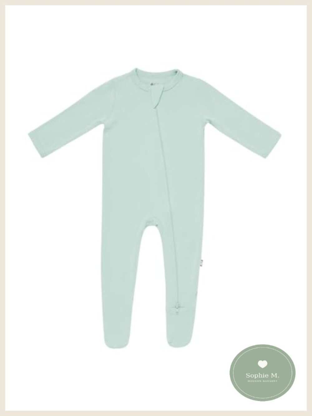 Baby Footie Sleeper with Dual Zipper, Rayon from Bamboo and Spandex